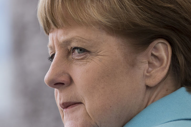 © Reuters. Il cancelliere tedesco Angela Merkel 