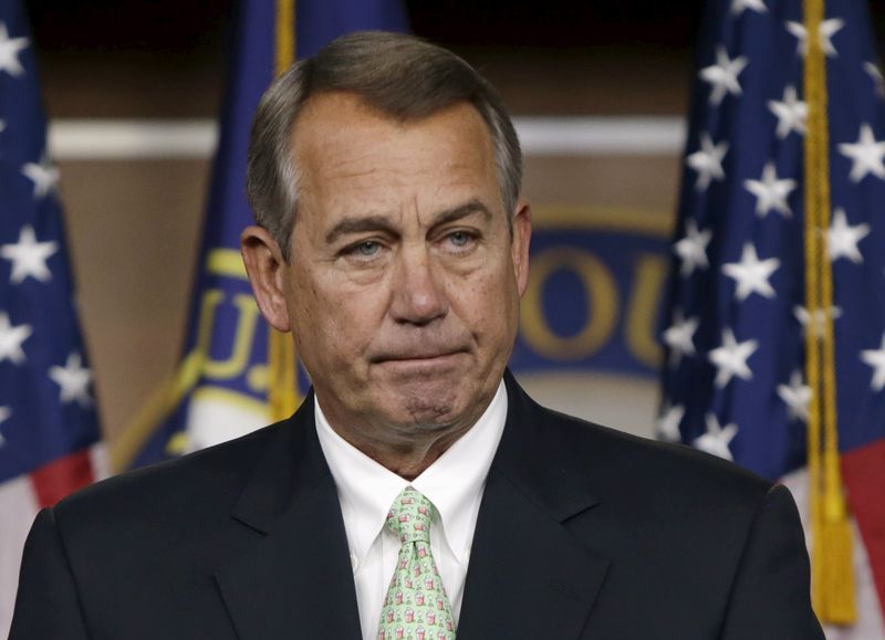 © Reuters. Boehner holds a news conference on Capitol Hill in Washington