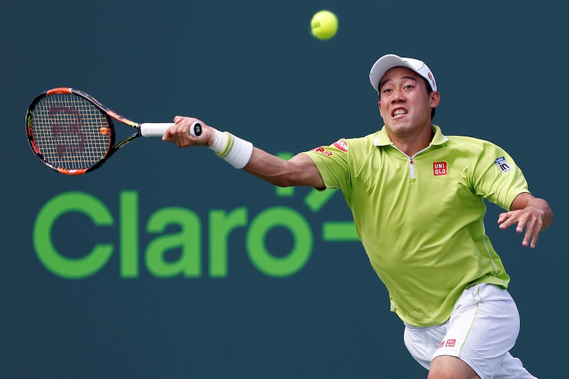© Reuters. Tennis: Miami Open-Isner v Nishikori