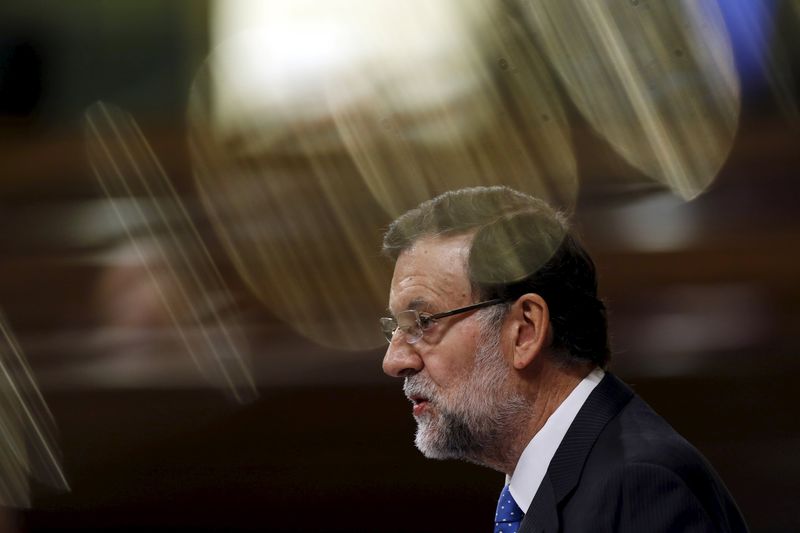 © Reuters. Primeiro-ministro espanhol, Mariano Rajoy, durante encontro em Madri