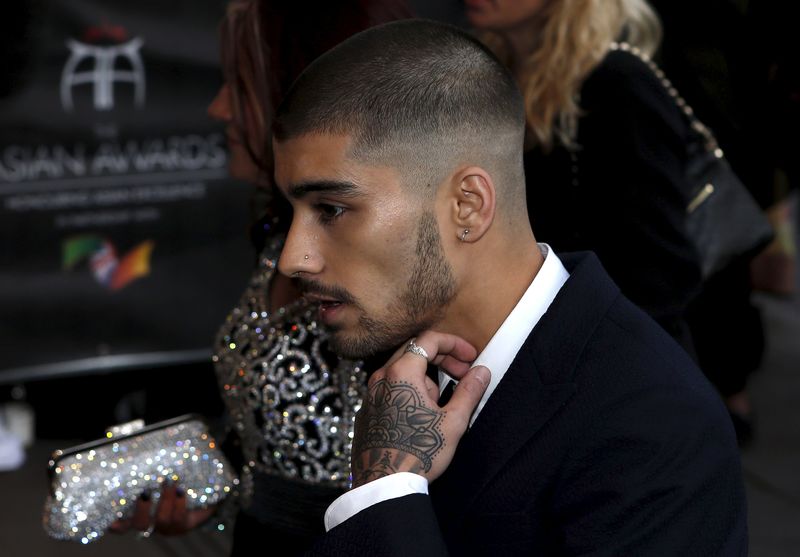 © Reuters. Ex-membro do One Direction Zayn Malik em tapete vermelho de evento em Londres