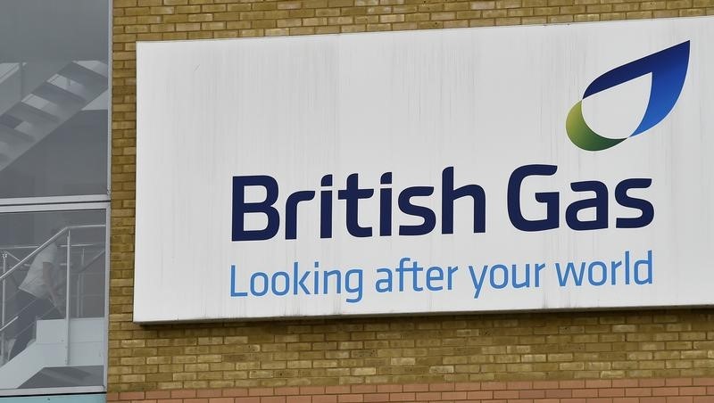 © Reuters. A British Gas sign is seen at its offices in Staines in southern England