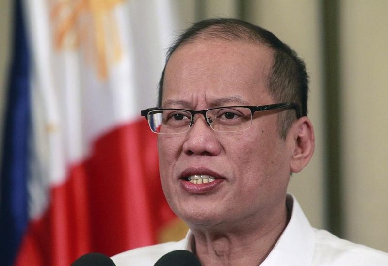 © Reuters. Presidente das Filipinas, Benigno Aquino, durante discurso em Manila, em foto de arquivo