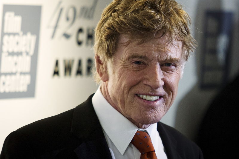 © Reuters. Robert Redford na chegada para o prêmio Chaplin, em Nova York