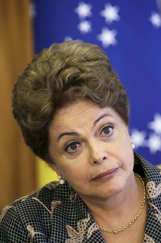 © Reuters. Presidente Dilma Rousseff no Palácio do Planalto, em Brasília