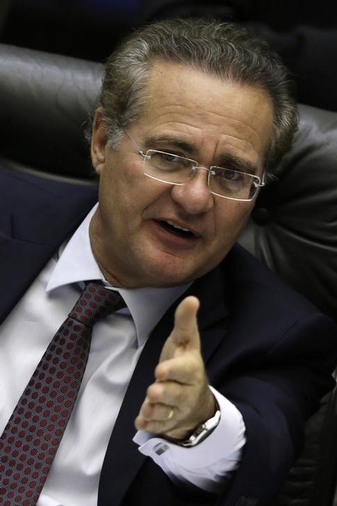© Reuters. Presidente do Senado, Renan Calheiros, em foto de arquivo no Congresso Nacional