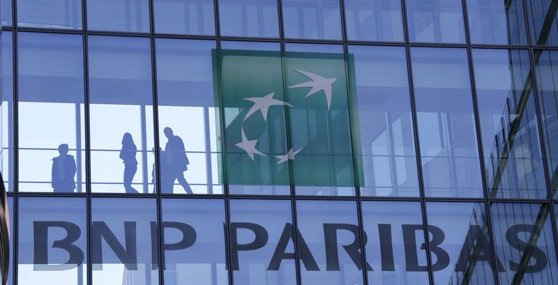 © Reuters. RÉSULTATS EN NETTE HAUSSE POUR BNP PARIBAS AU 1ER TRIMESTRE