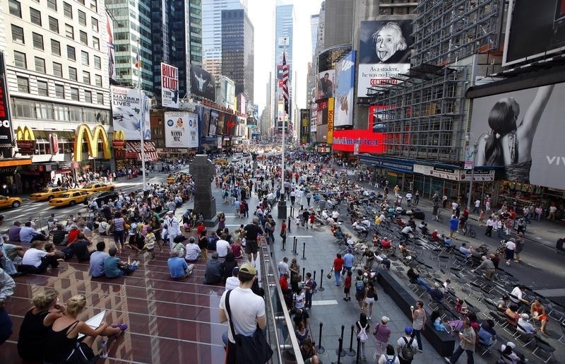 © Reuters. Times Square, em Nova York