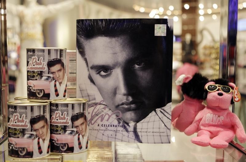 © Reuters. Loja de itens sobre Elvis Presley em um cassino de Las Vegas