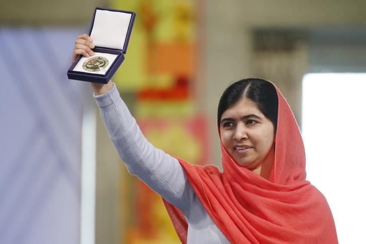 © Reuters. Ganhadora do Nobel da Paz Malala Yousafzai em Oslo