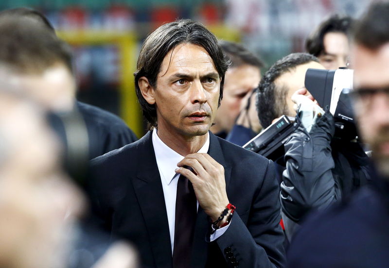 © Reuters. Técnico do Milan, Filippo Inzaghi