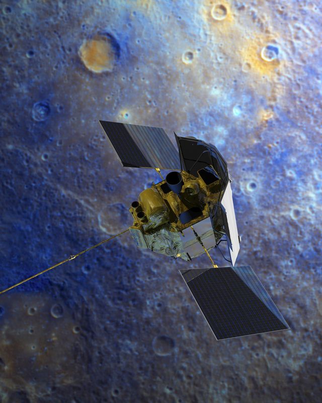 © Reuters. Nave espacial Messenger, da Nasa, em imagem artística de divulgação