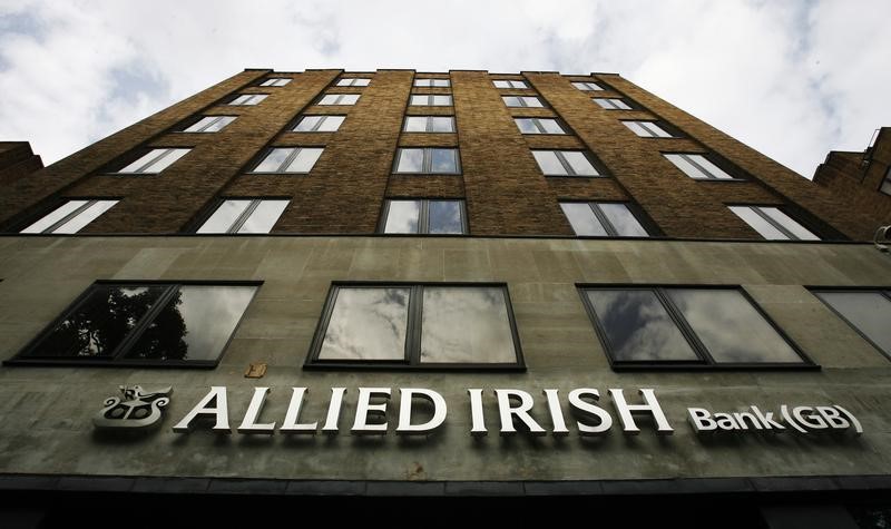 © Reuters. A branch of Allied Irish Bank is seen in London