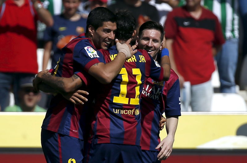 © Reuters. El Barcelona confirma gran estado de forma con goleada por 8-0 al Córdoba