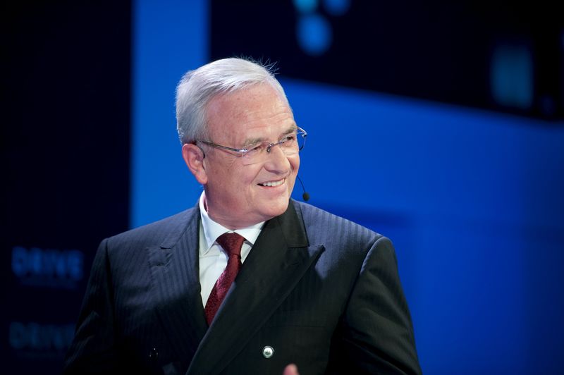© Reuters. Winterkorn attends the opening ceremony of VW's "DRIVE. Volkswagen Group Forum" in Berlin