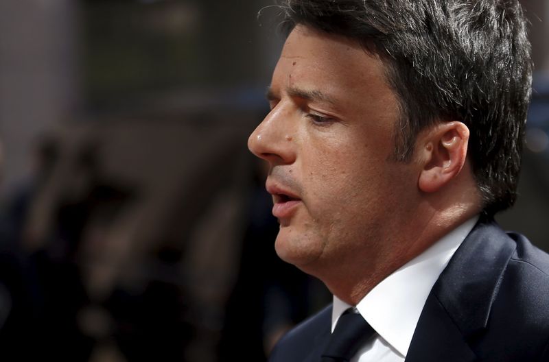 © Reuters. Il premier Matteo Renzi 