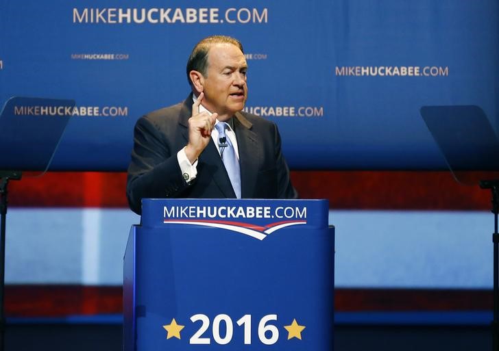 © Reuters. Candidato Mike Huckabee 