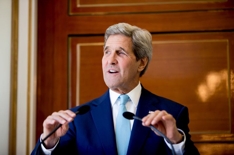 © Reuters. Secretário de Estado norte-americano, John Kerry, durante conferência em Djibuti