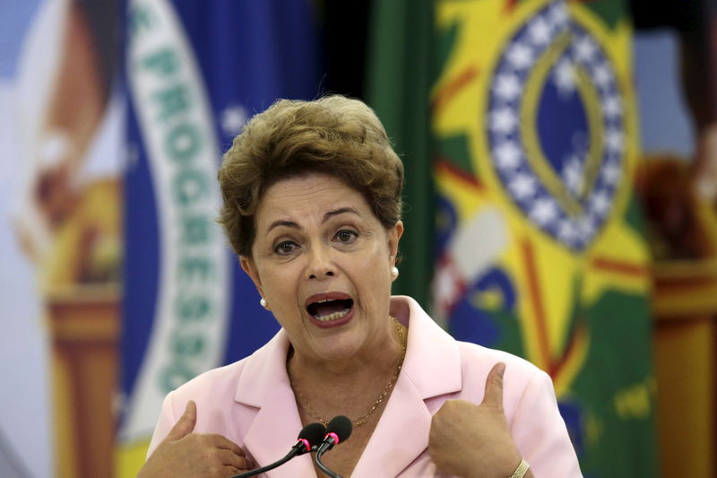 © Reuters. Presidente Dilma Rousseff em evento no Palácio do Planalto 