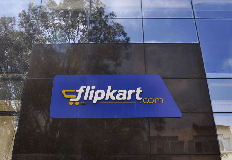 © Reuters. The logo of India's largest online marketplace Flipkart is seen on a building in Bengaluru