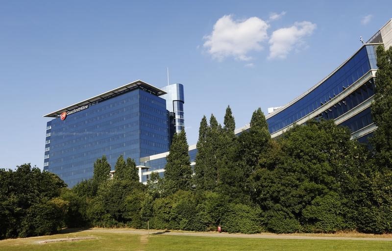 © Reuters. The GlaxoSmithKline building is pictured in Hounslow, west London