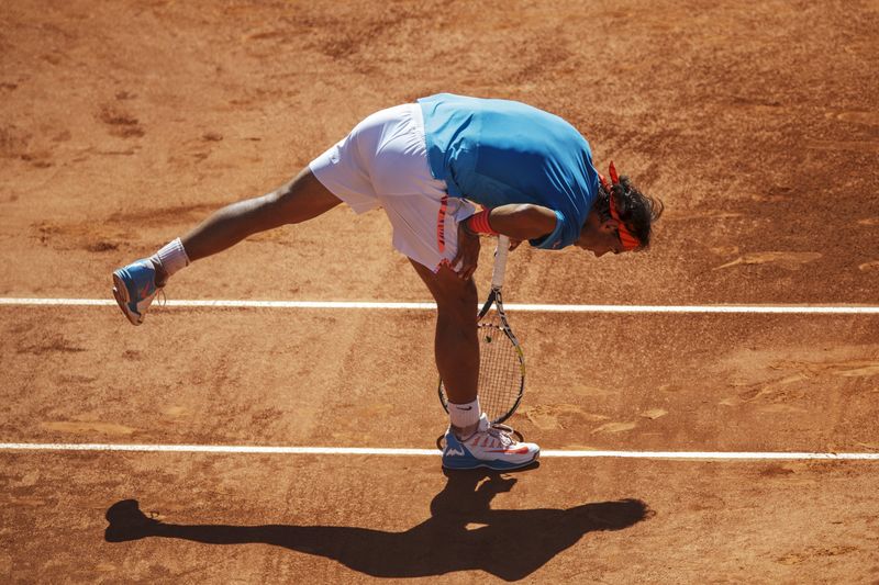 © Reuters. Nadal arrolla a Bolelli y avanza a cuartos en Madrid