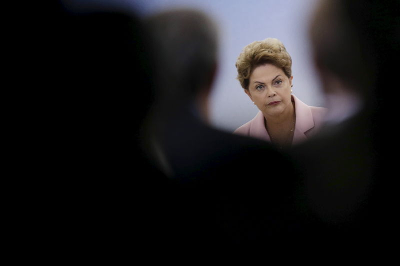 © Reuters. Presidente Dilma Rousseff participa de evento no Palácio do Planalto 