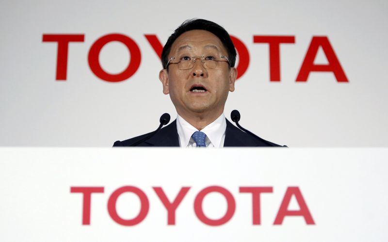 © Reuters. TOYOTA PROJETTE UN BÉNÉFICE ANNUEL INFÉRIEUR AU CONSENSUS