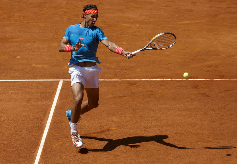 © Reuters. Nadal accede a la final del Abierto de Madrid tras ganar a Berdych