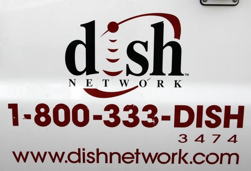 © Reuters. The Dish Network logo on the side of installers truck is seen in Denver