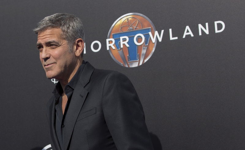 © Reuters. Ator George Clooney  na pré-estreia de "Tomorrowland" em Anaheim, na Califórnia