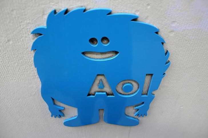 © Reuters. Логотип AOL 