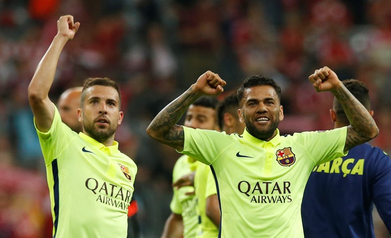 © Reuters. El Barcelona espera rival en la final de la Liga de Campeones