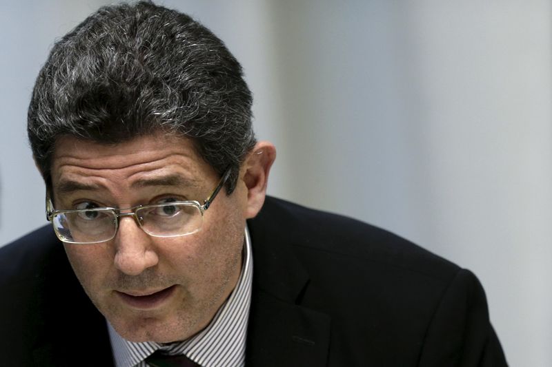 © Reuters. Ministro da Fazenda, Joaquim Levy, durante encontro em Brasília