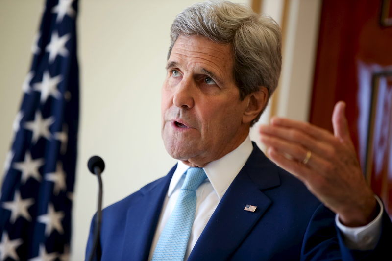 © Reuters. Secretário de Estado norte-americano, John Kerry, durante encontro em Djibuti, em foto de arquivo