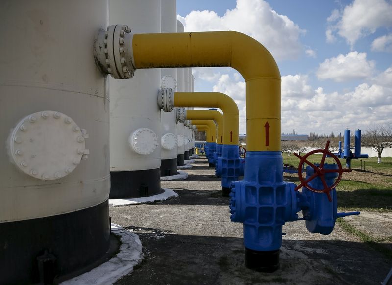 © Reuters. Газокомпрессорная станция на Украине 