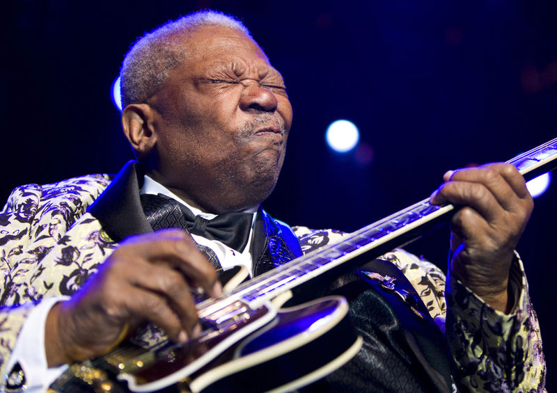 © Reuters. Lenda do blues B.B. King durante o Festival de Jazz de Montreux, em foto de arquivo