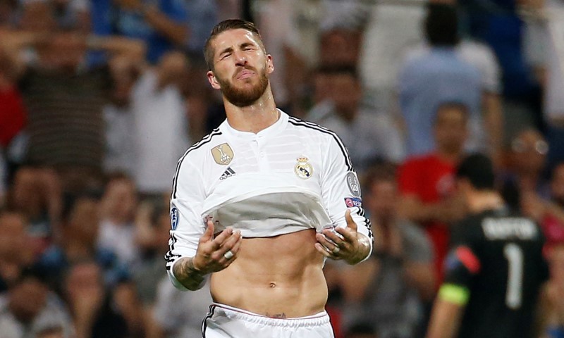 © Reuters. Zagueiro do Real Madrid Sergio Ramos em partida contra a Juventus