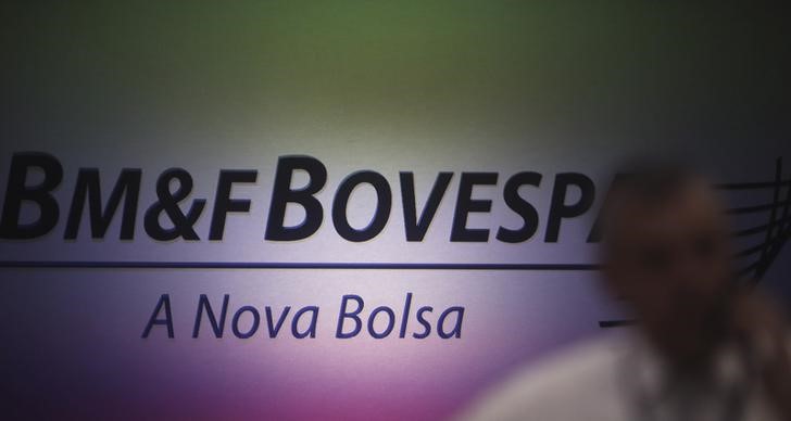 © Reuters. Logo da BM&FBovespa, em São Paulo