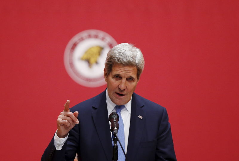 © Reuters. Secretário de Estado norte-americano, John Kerry, durante discurso em Seul