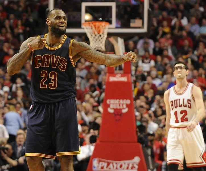 © Reuters. NBA: Playoffs-Cleveland Cavaliers at Chicago Bulls