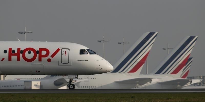 © Reuters. AIR FRANCE MISE SUR HOP! SUR LE RÉSEAU COURT-COURRIER 