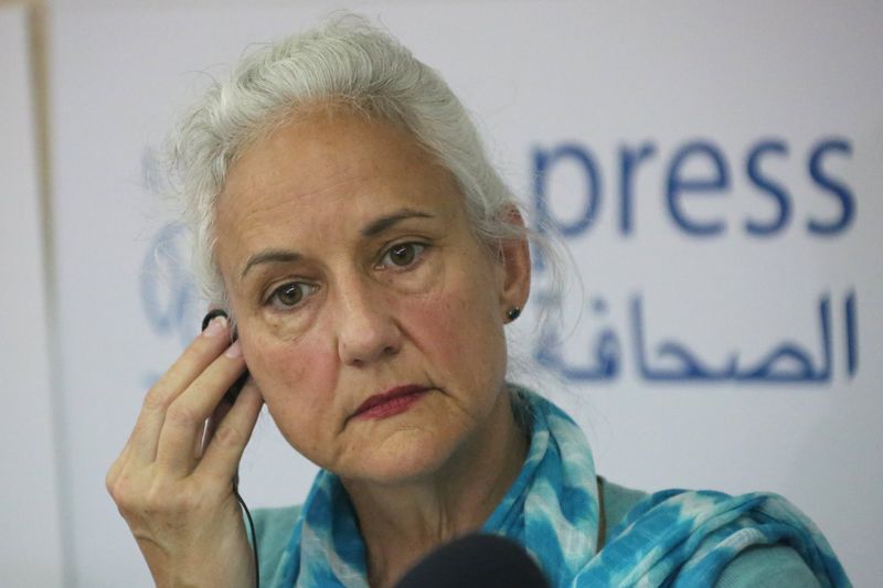 © Reuters. والدة صحفي أمريكي فقد في سوريا قبل 3 سنوات تحث حكومتها على التحرك