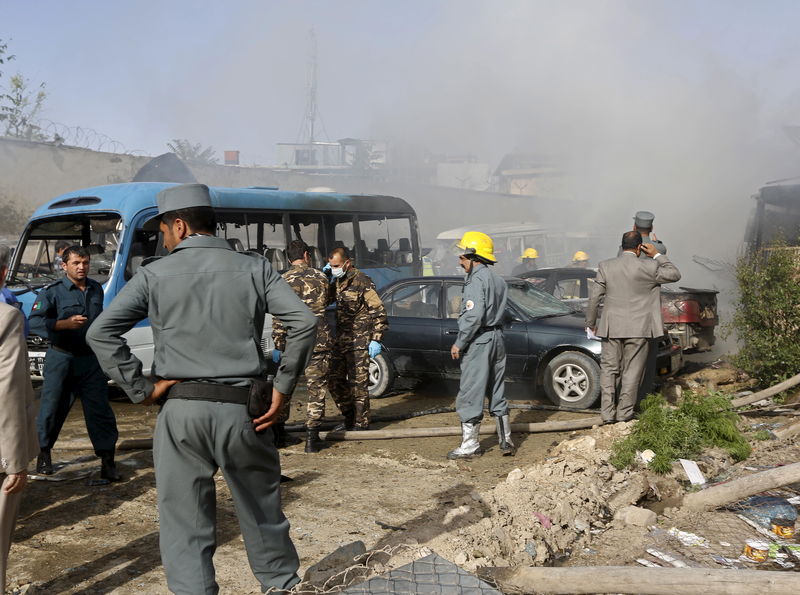 © Reuters. طالبان تعلن مسؤوليتها عن تفجير قنبلة أمام وزارة العدل الأفغانية