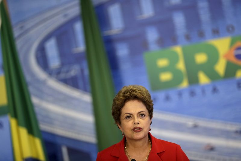 © Reuters. Presidente Dilma Rousseff, no Palácio do Planalto