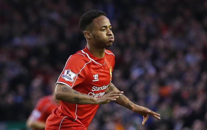 © Reuters. Atacante do Liverpool Raheem Sterling