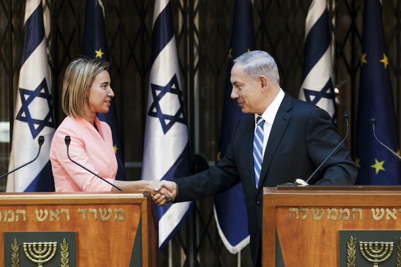 © Reuters. نتنياهو يجدد تأييده لحل الدولتين مع الفلسطينيين