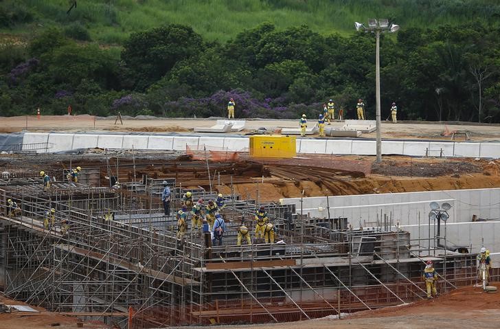 © Reuters. Construção do complexo esportivo de Deodoro para os Jogos Olímpicos de 2016