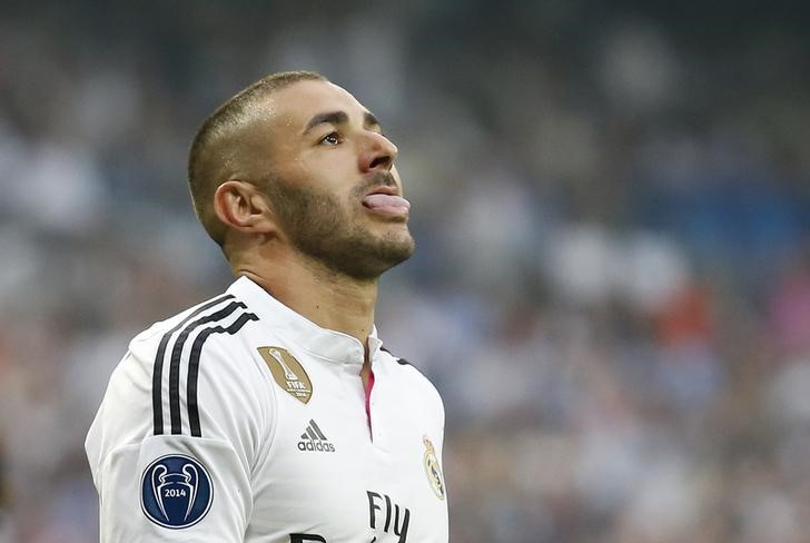 © Reuters. Benzemá podría perderse el final de la temporada del Real Madrid