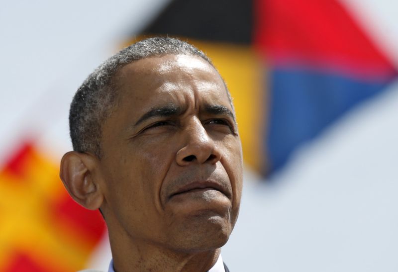 © Reuters. مجلة اتلانتيك نقلا عن اوباما: لا أعتقد اننا نخسر الحرب مع الدولة الاسلامية